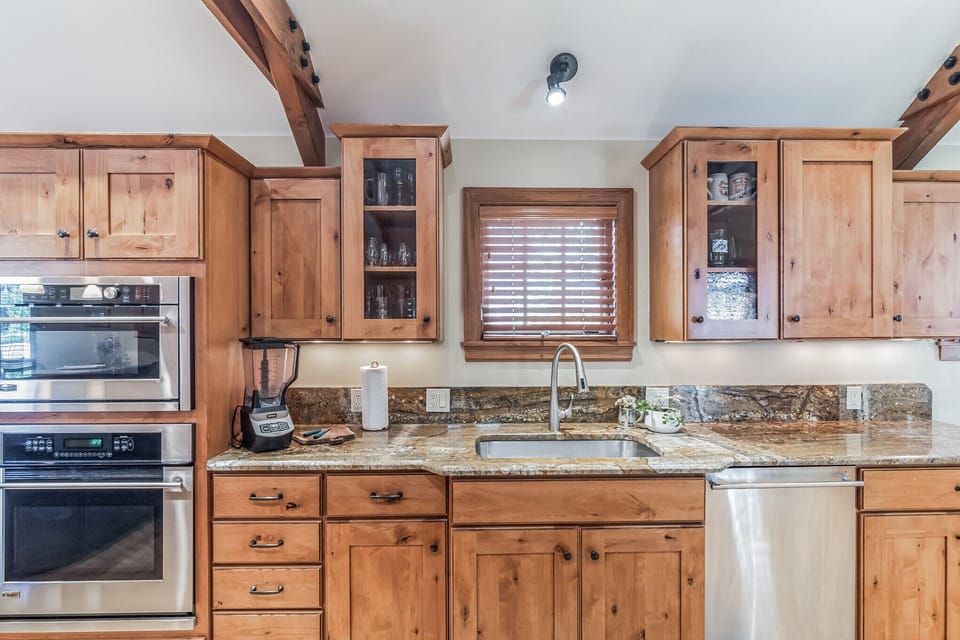 Meticulously appointed kitchen on main floor with all essential supplies