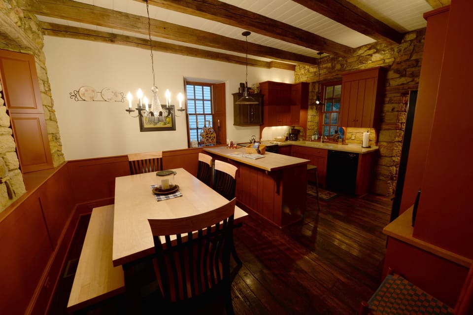 Dining and kitchen area