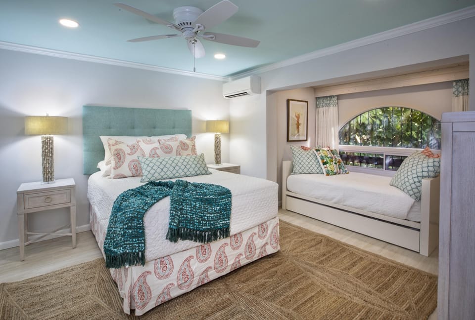 Gorgeous Garden View Guest Bedroom with Queen, Twin Trundle