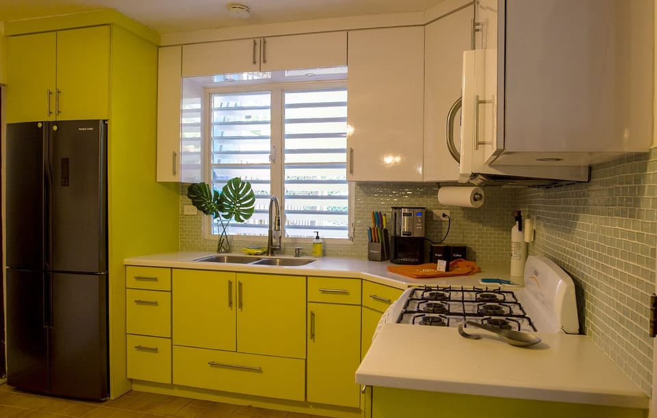 Fully stocked kitchen
