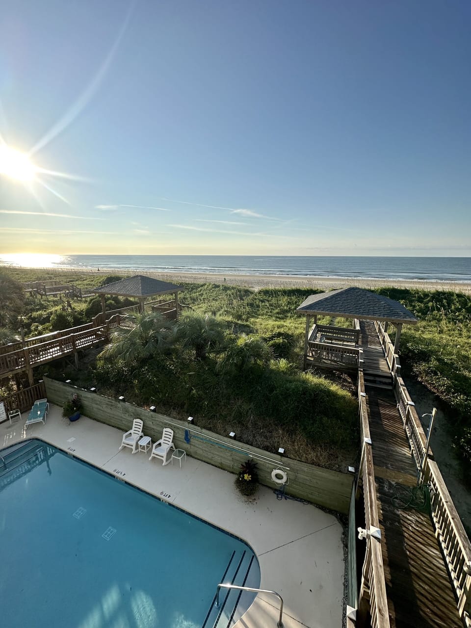 ocean front + pool views