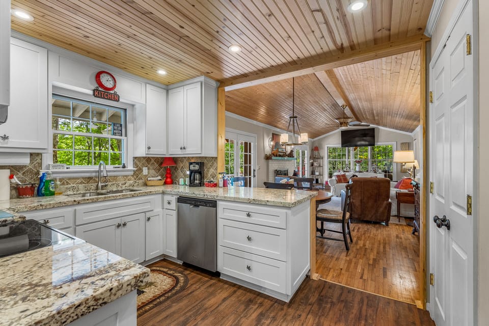 Kitchen Open to Dining & Living Room!