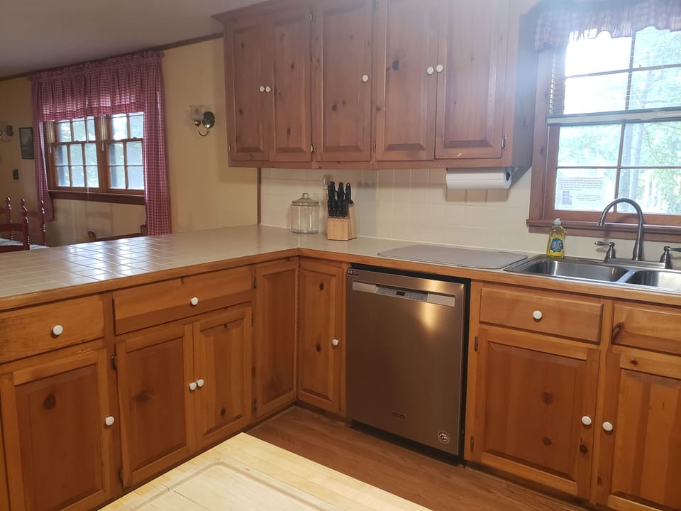 Open kitchen.