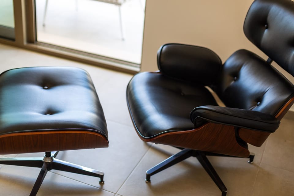 Comfortable leather chair for relaxation!