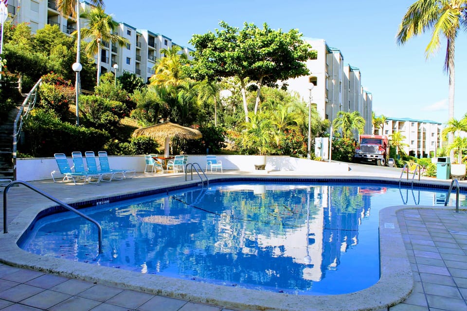 Pool that is just steps away from your front door