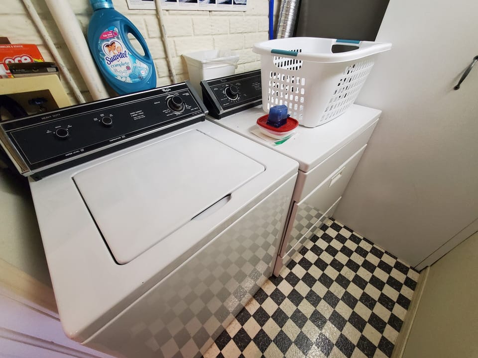 Washer & Dryer on Lower Level