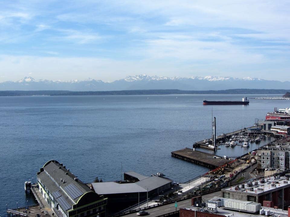 Olympic Mountains from your unit