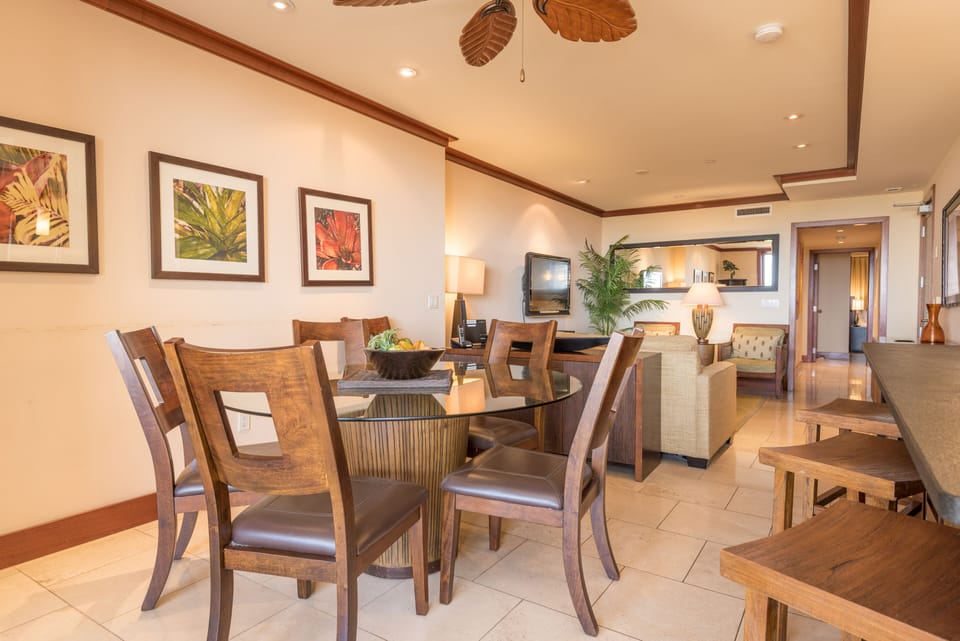 Enjoy meals in the dining area.