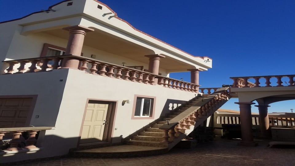 Walkway and entry to Casita Sand Pebble.
BBQ station below.