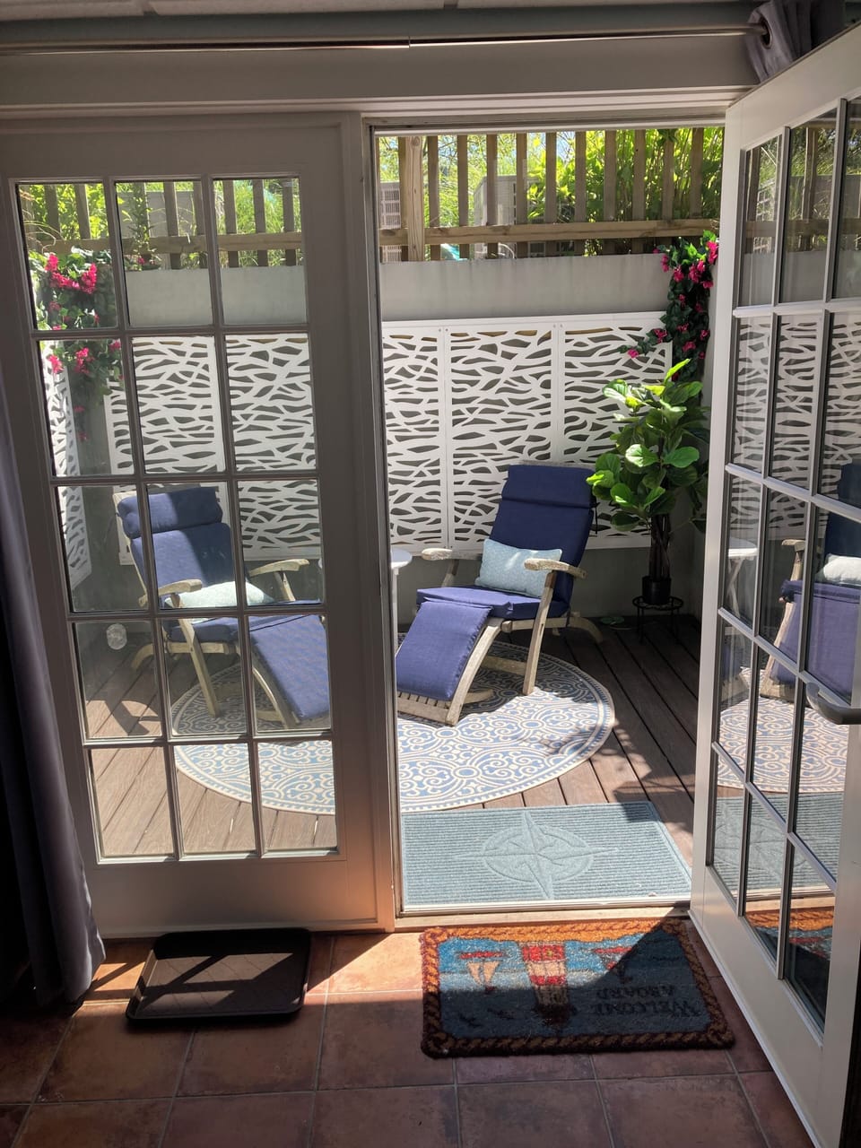 Basement walkout area with beautiful sitting area and separate entrance/exit.