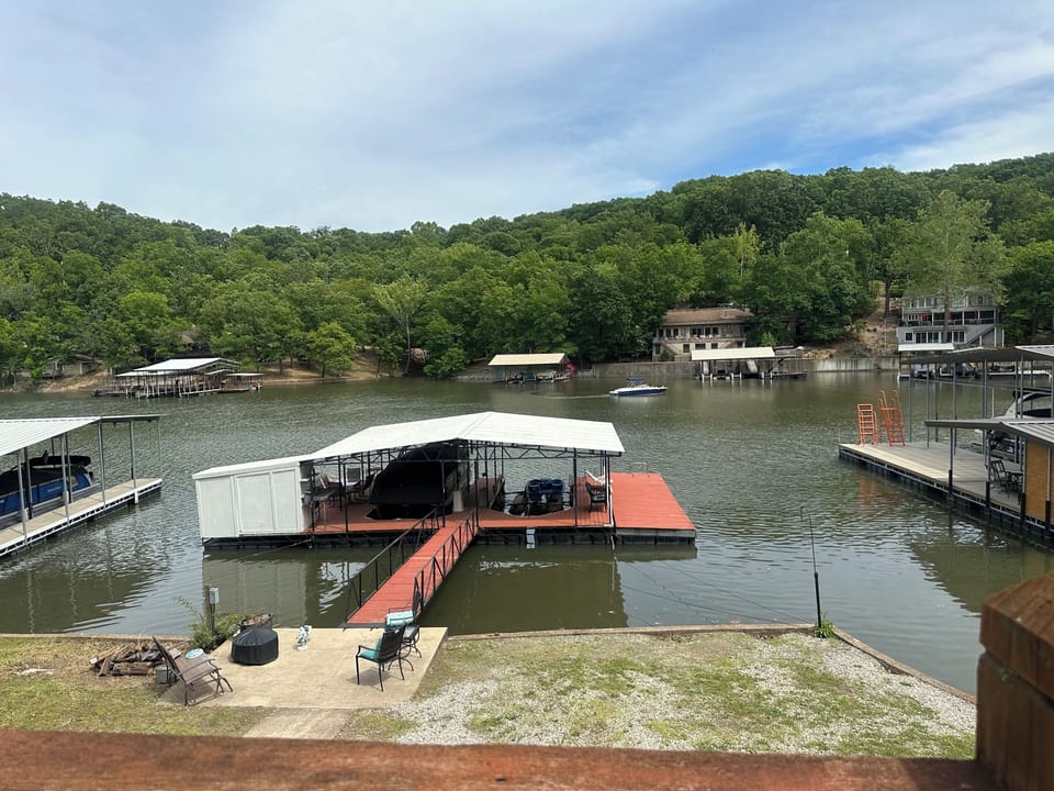View of lake from upstairs