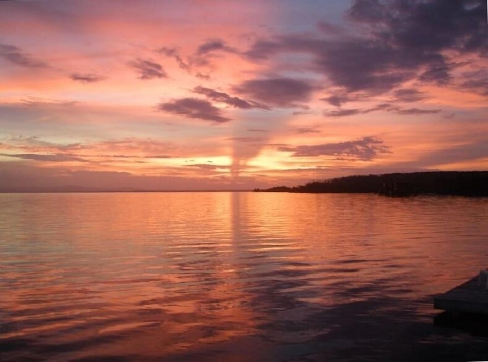 sunset views from all villas