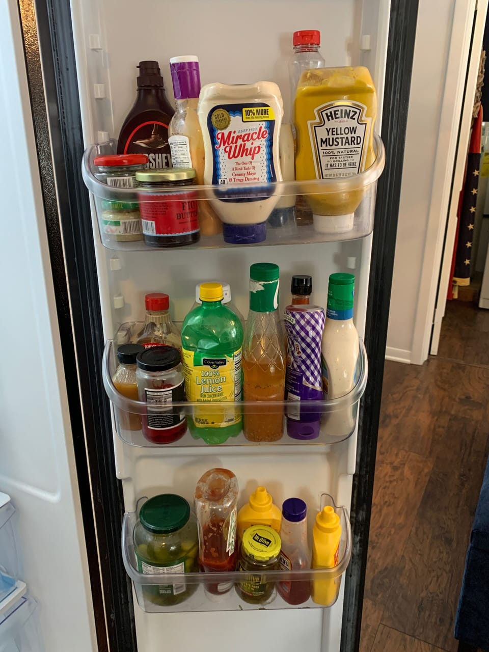 Have a condiment, leave a condiment. Our guests started this and we love it!!