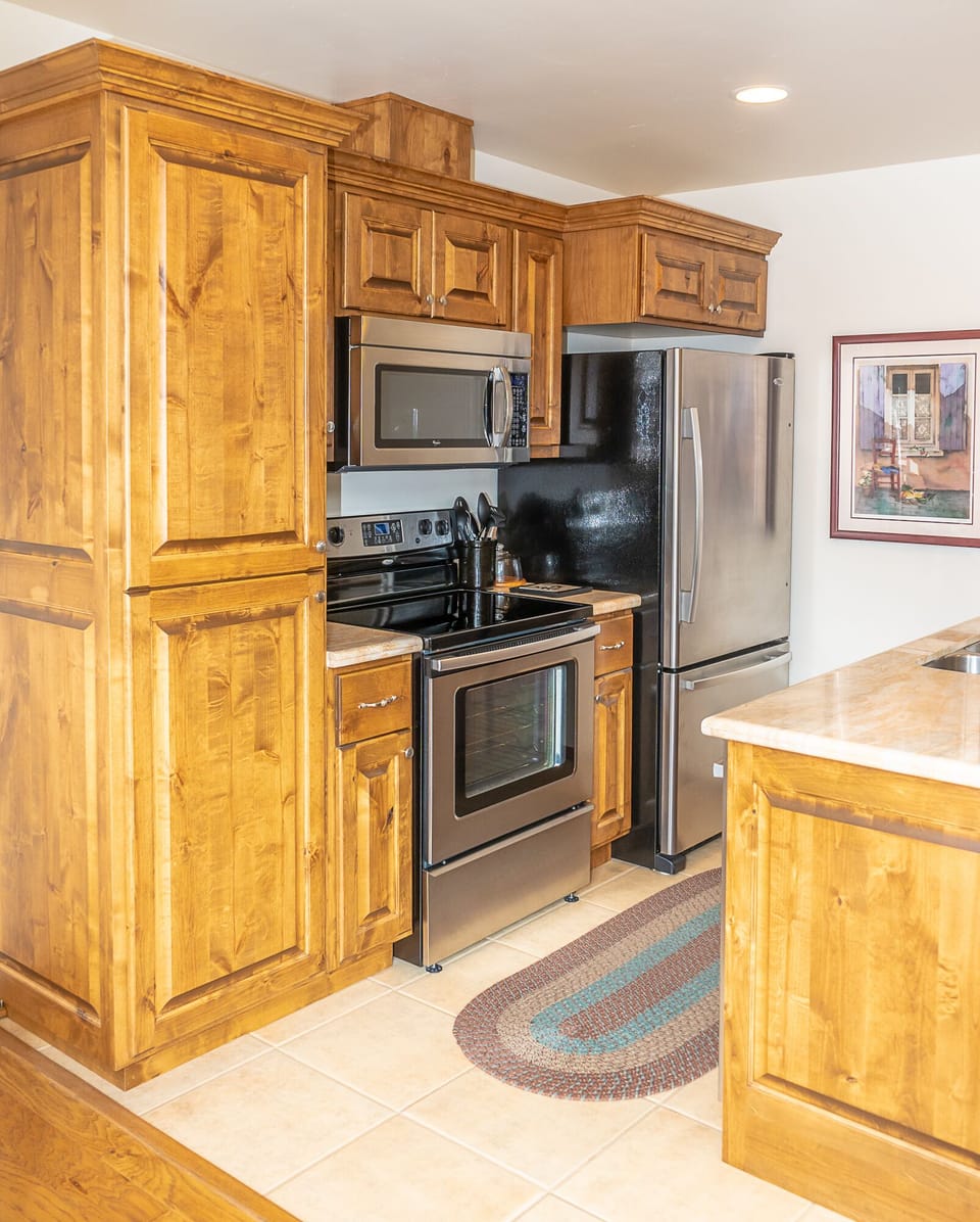 Kitchen with custom cabinets