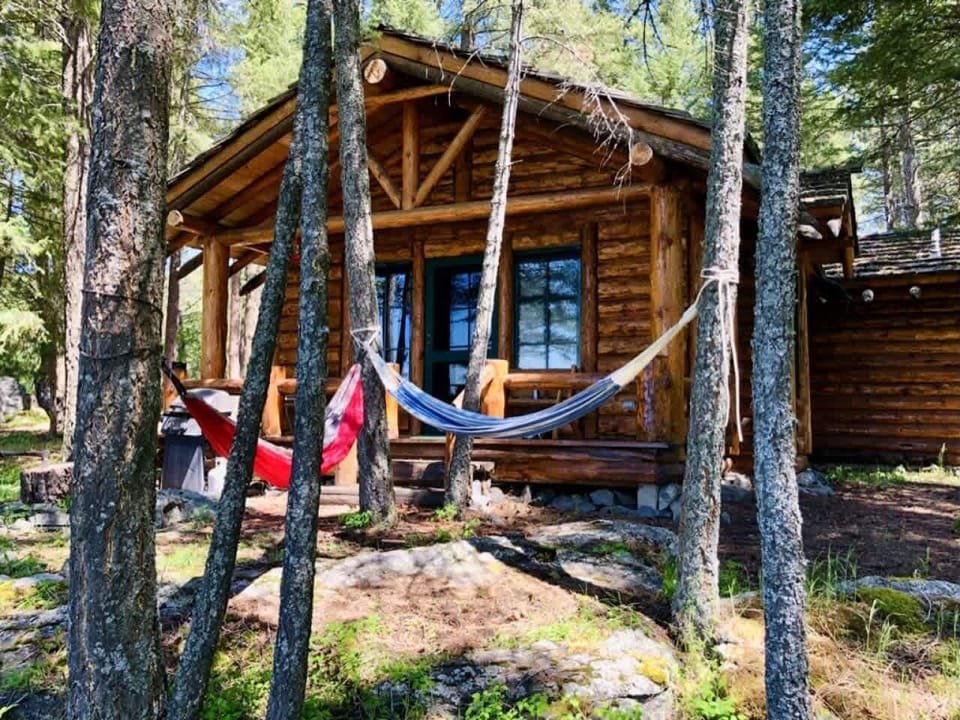 Crest Backyard with hammocks