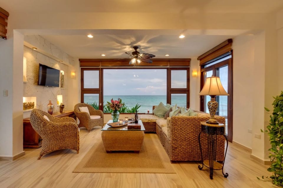living room with a view