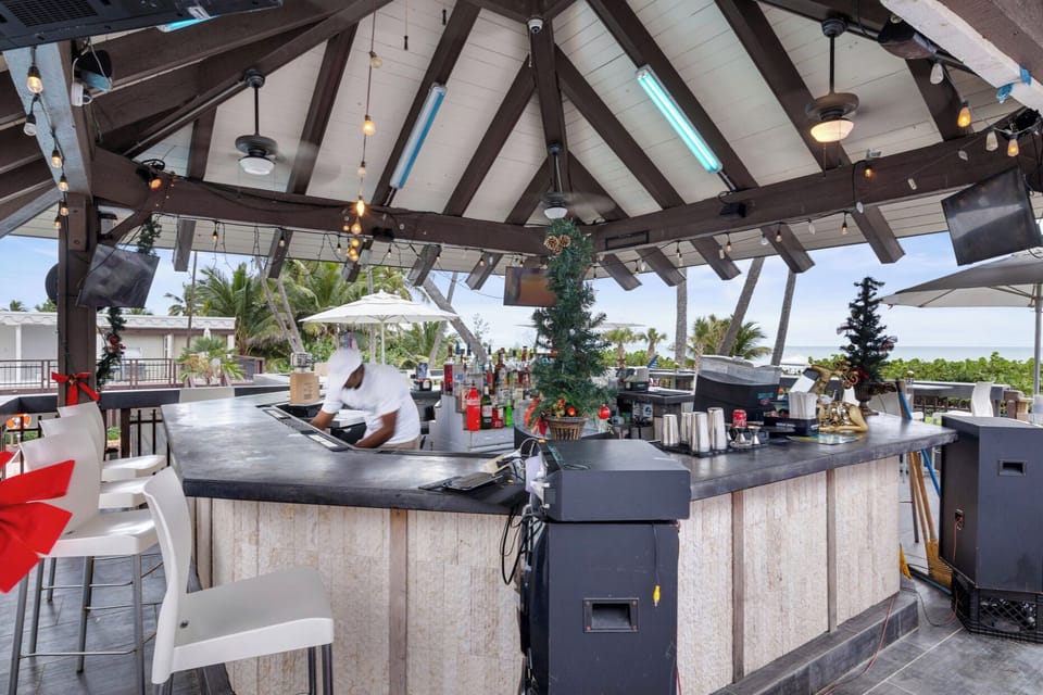 “Top Of The Falls”  bar by the pool which serves  food and drinks 