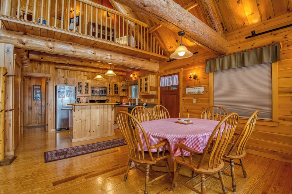 Dining Room with View of Kitchen