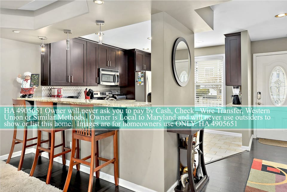 Breakfast bar and kitchen over view.