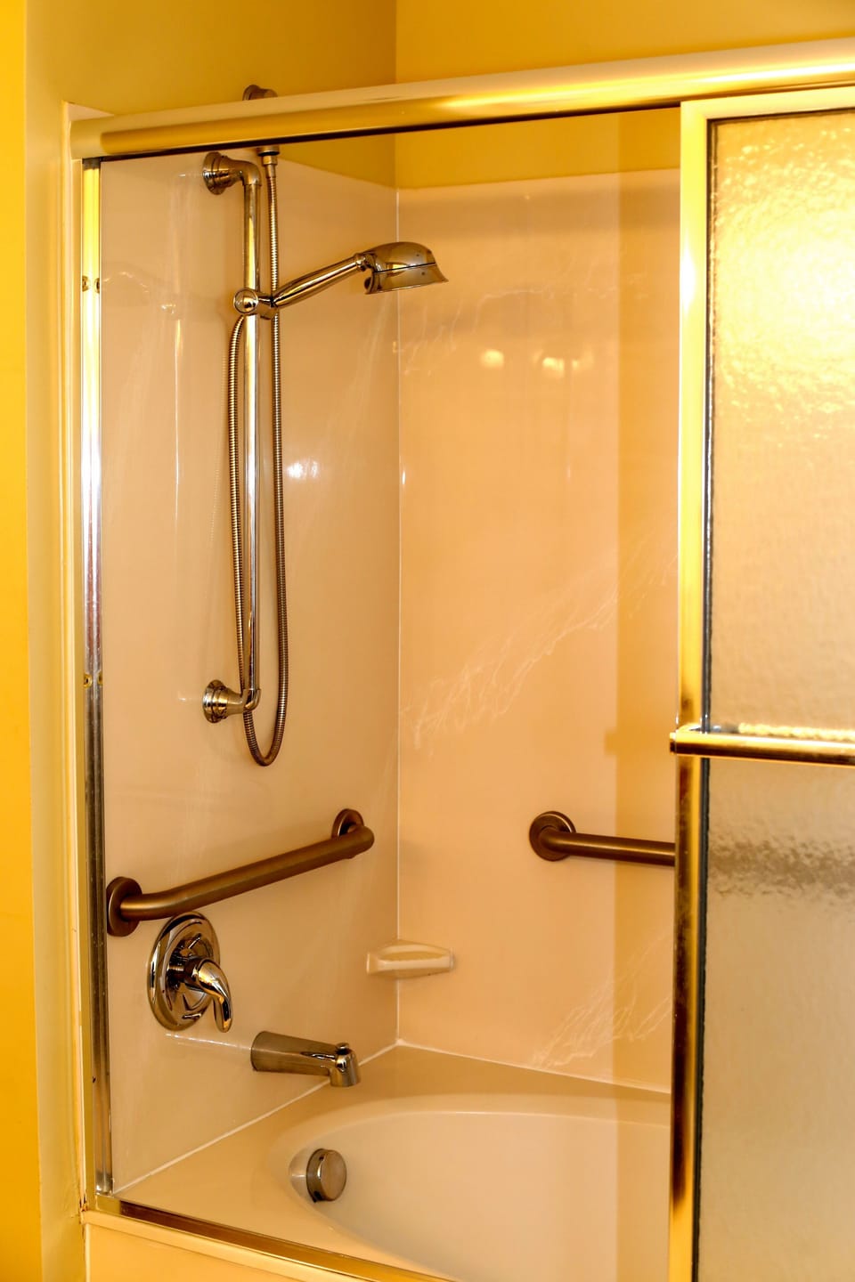 Master bathroom with garden tub and shower