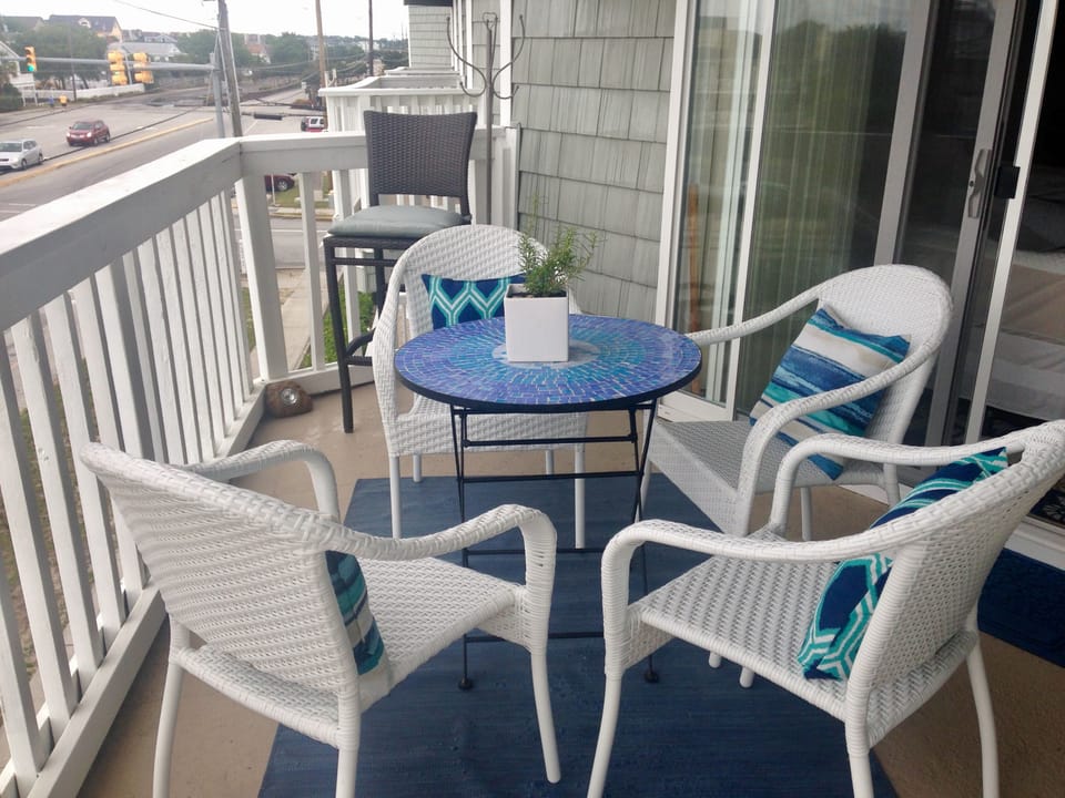 Sunny and relaxing balcony