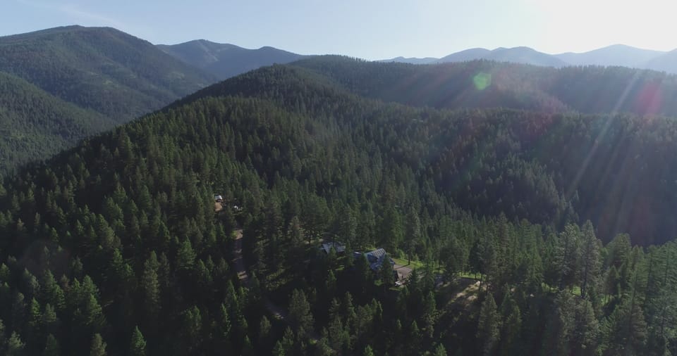 The Ridge from the West. A Drone Shot. 