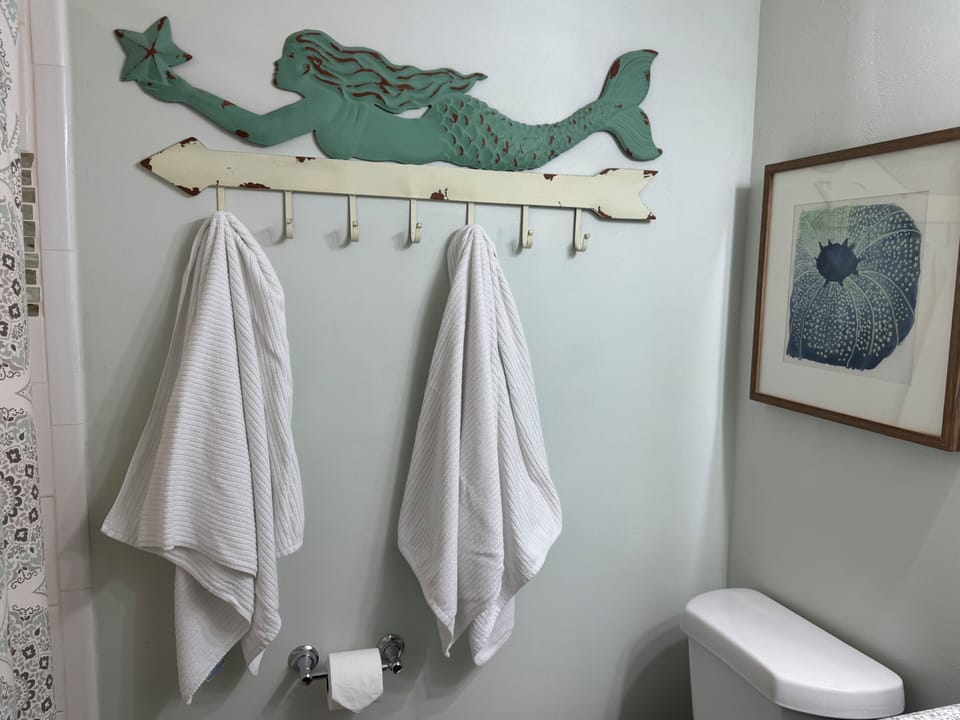 Second full bath with bright, modern updates.