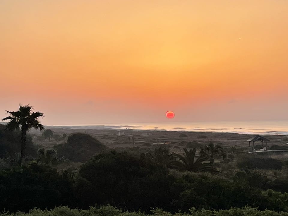 Sunrise view from the top deck