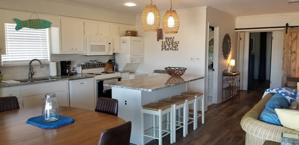 Open living/dining/kitchen area