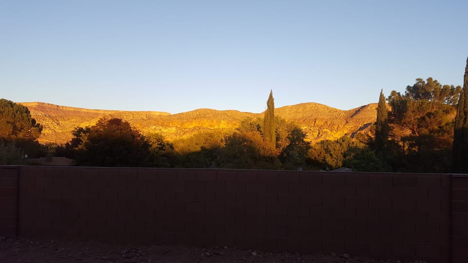 Get out of the sun and enjoy the evening shade on our back patio. 