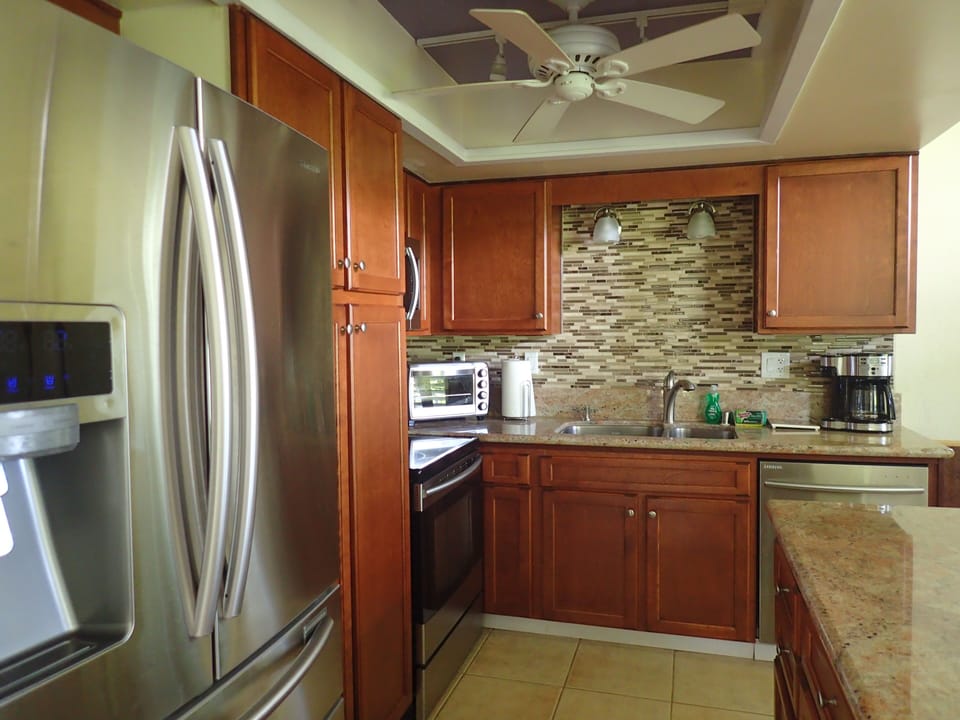 Fully stocked kitchen