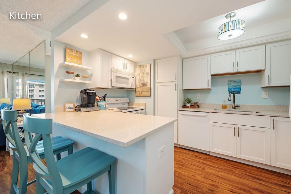 Fully stocked kitchen