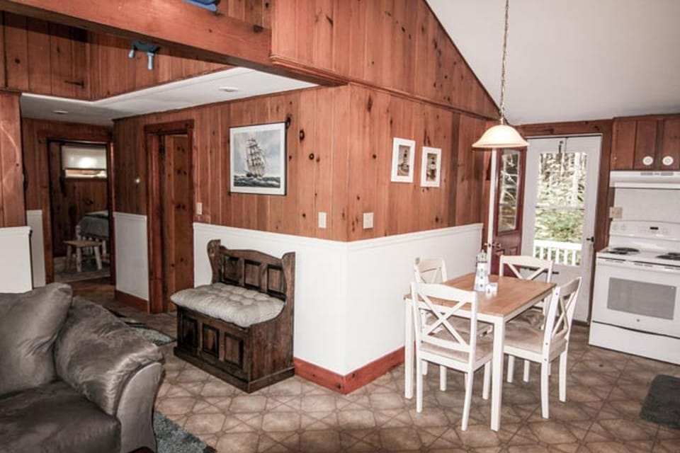 View of the kitchen and hallway.