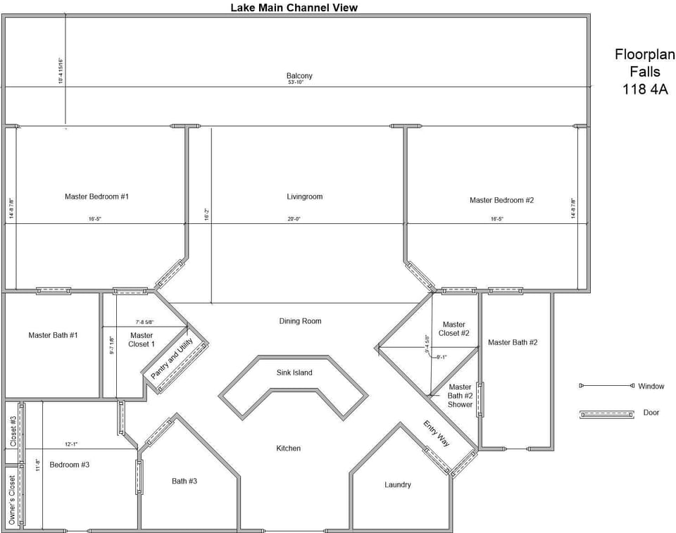 Condo's Modern 2000 sq. ft. Floorplan.