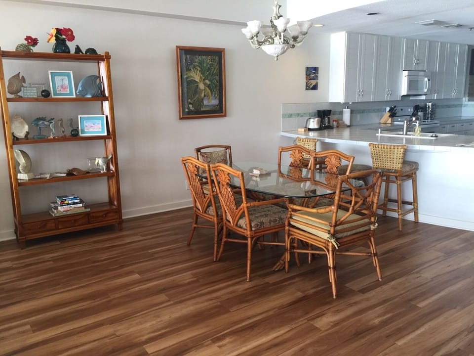 We just placed new hardwood floors in the living room, dining room and bedrooms.