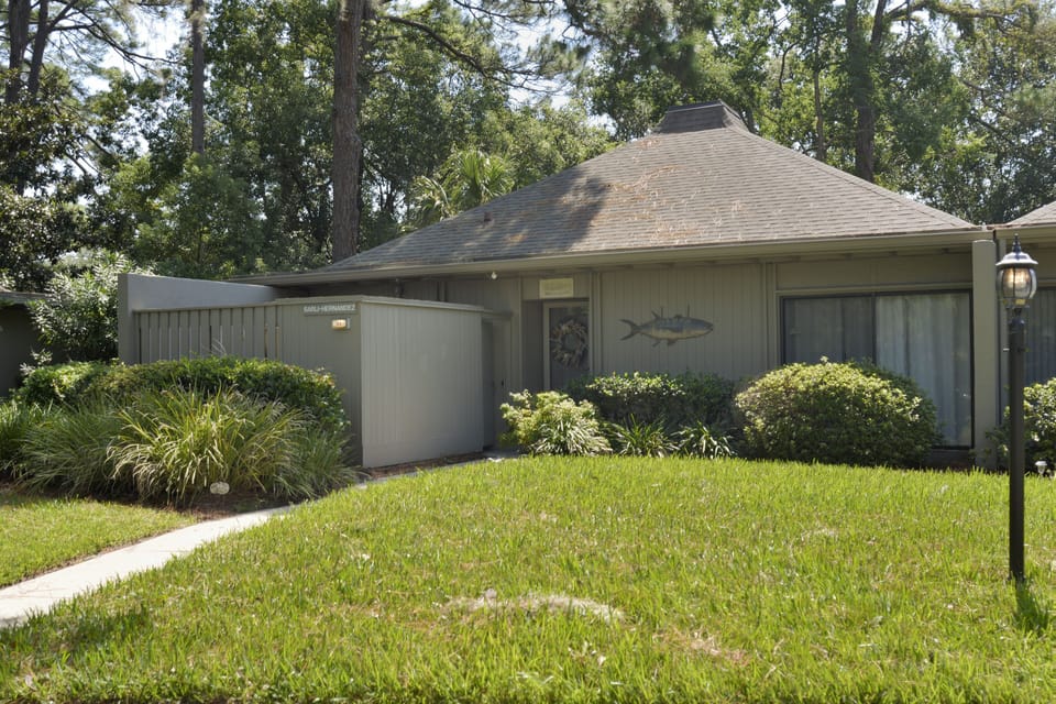 Front of villa