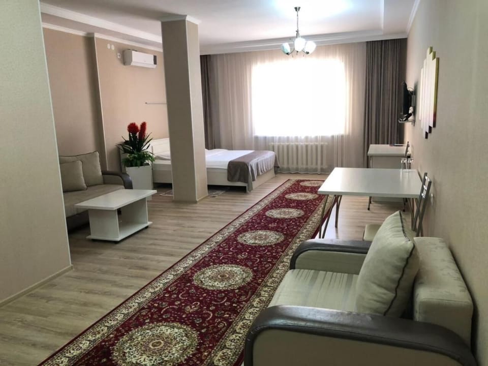 Desk, blackout drapes, iron/ironing board (on request), WiFi (free)