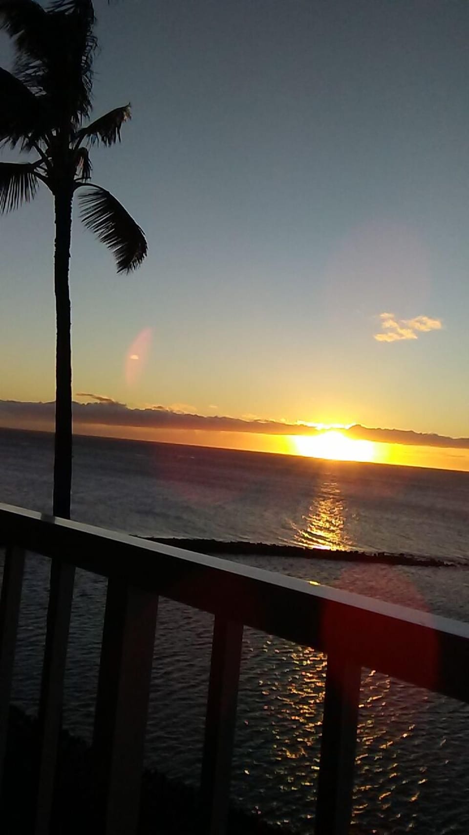 Sunset from the lanui.
