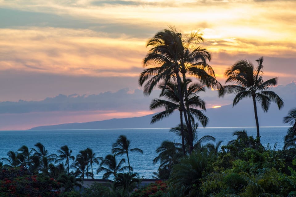 sunset from Wailea Ekahi 51 F,  the perfect way to end each day in paradise!