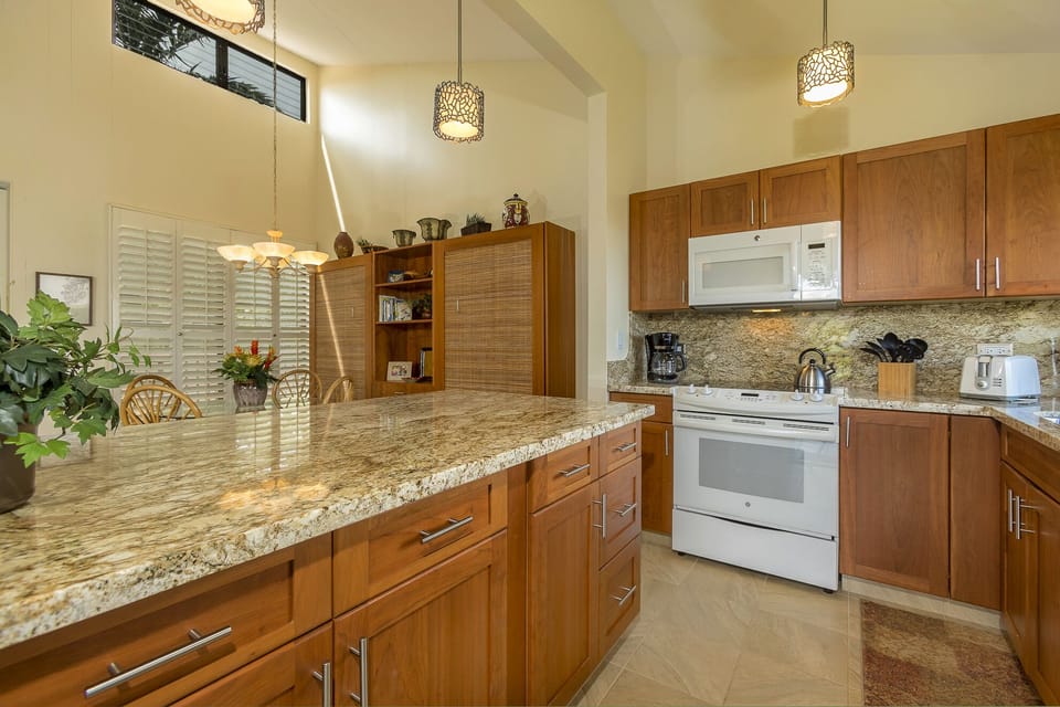 fully renovated kitchen, with plenty of work space