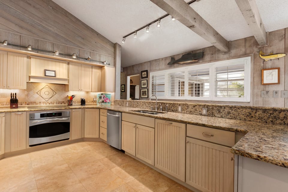 Ocean views from the kitchen