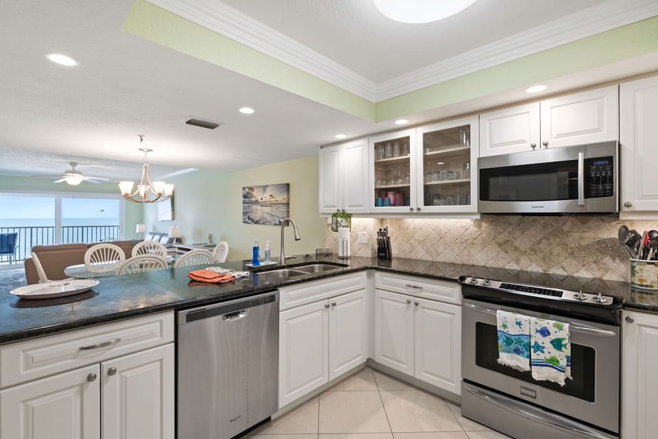 Kitchen with Gulf View