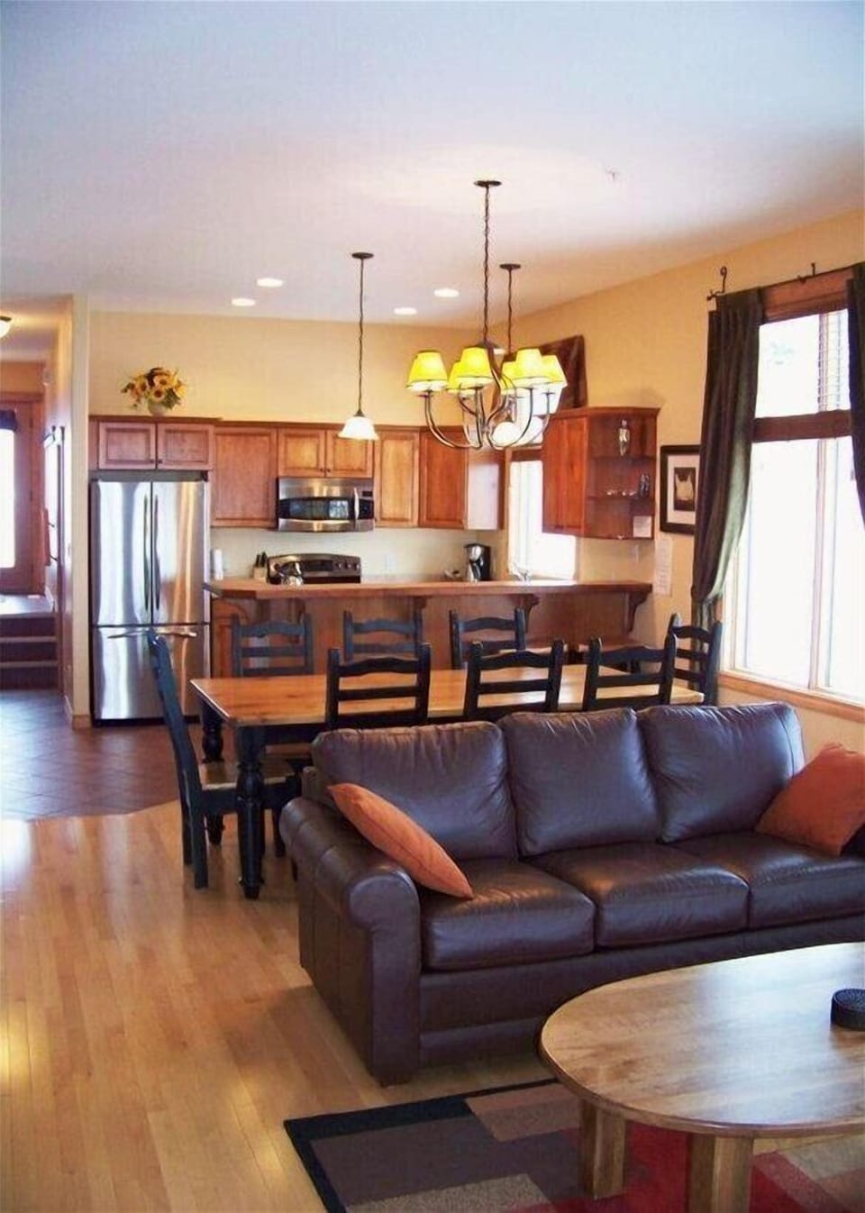 Main Level:  Living / Dining / Kitchen (+ Guest Bedroom)