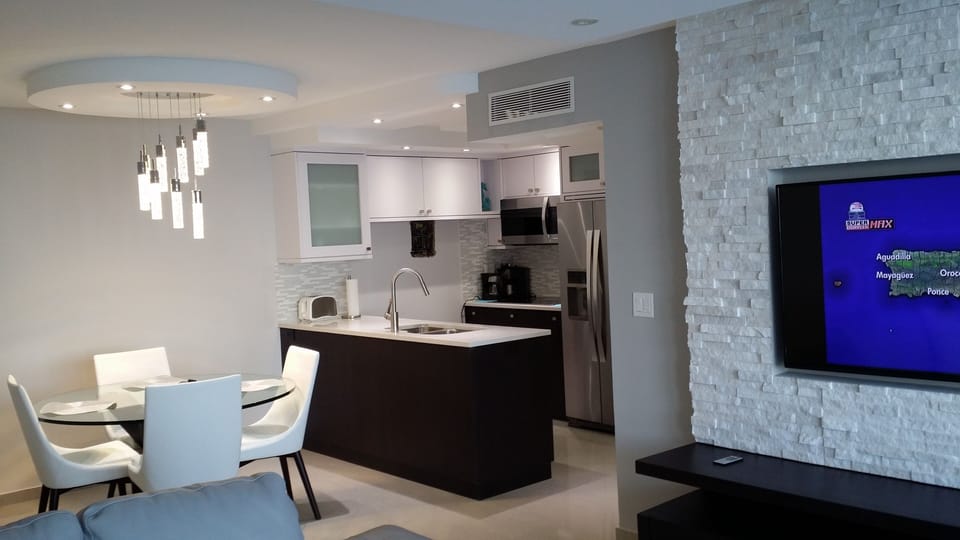 Views of the kitchen from the living room