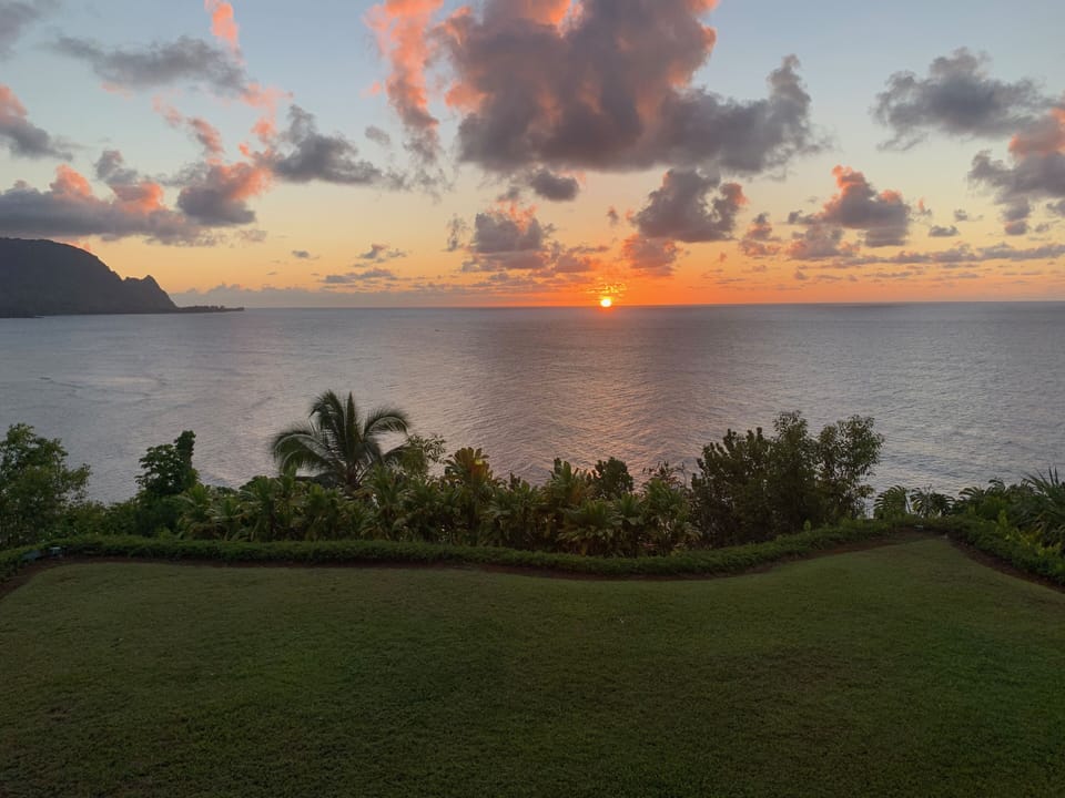 Sunset view from our lanai