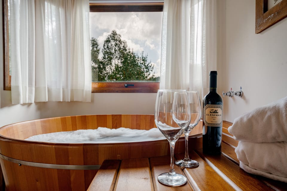 Chalé com Ofurô Deluxe. | Private spa tub