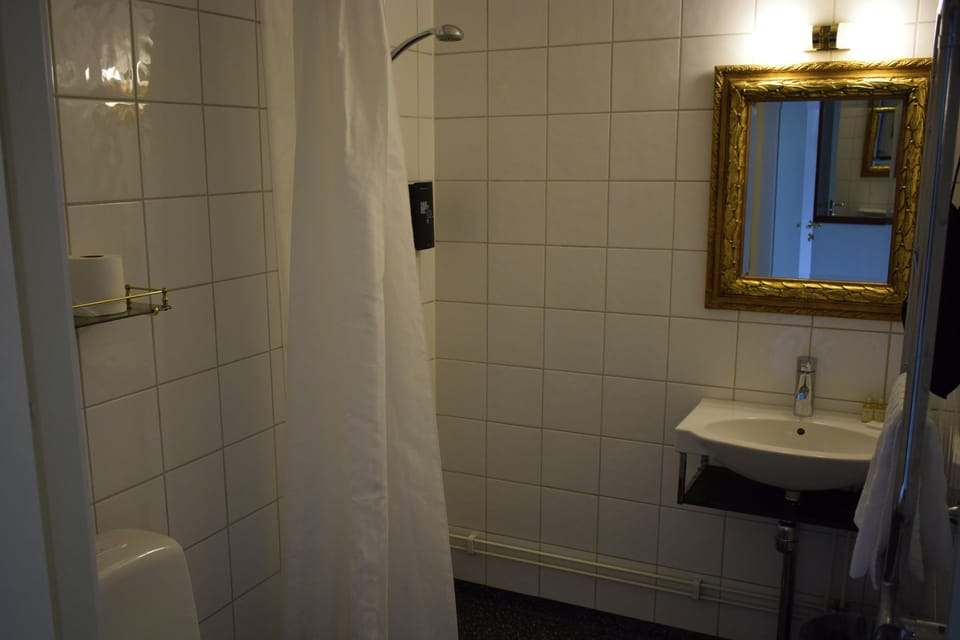 Single Room | Bathroom | Free toiletries, hair dryer, bathrobes, towels