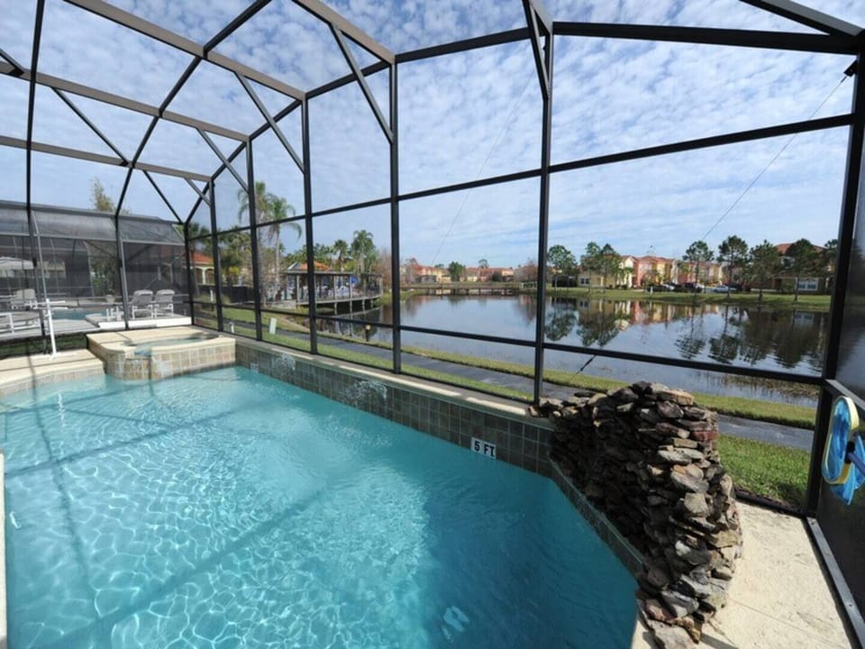 Pool View over Lake