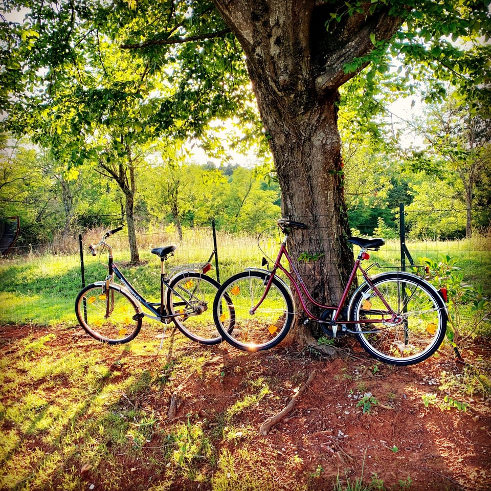 Bikes free to use for exploring charming Istrian villages