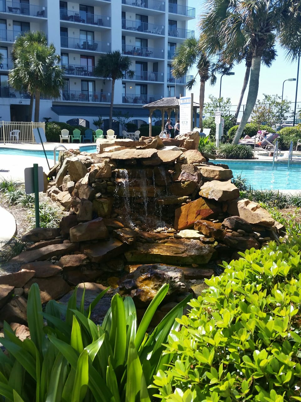 Serene pool area